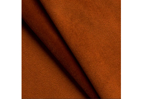 Velvet upholstery fabric, Velluto, Rust