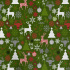 Christmas cotton fabric, by the meter, width 160 cm, MIX on Green