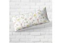 Cotton duvet cover with zipper, color White, 140x200 cm