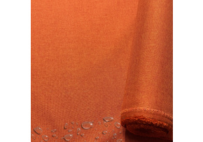 Water-repellent fabric Imitation linen, 220 g/m², width 160 cm, ginger