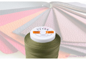 Upholstery sewing thread TYTAN 60E 1000 m khaki color 2582