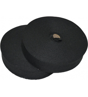 PES edging strip 25 mm color black