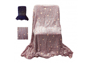 Glowing Sky Blanket, burgundy color 150 x 200 cm