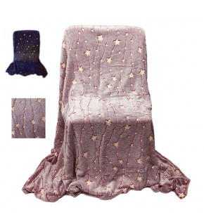 Glowing Sky Blanket, burgundy color 150 x 200 cm