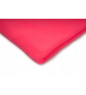 Polar fleece fabric 200 g/m², width 150 cm, raspberry neon, by the meter