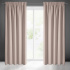 Blackout curtain with pleating tape DUSTY PINK 135X270 cm