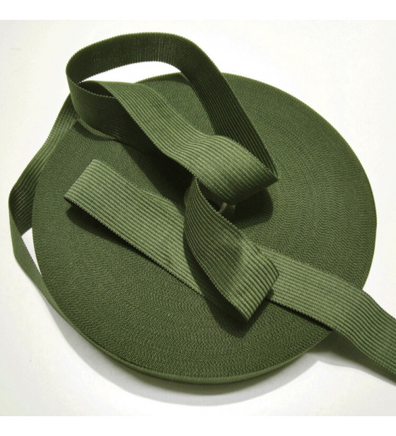 PES edging strip 25 mm color khaki