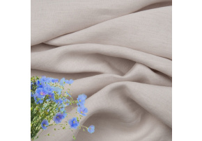 Natural linen fabric Julia, Lt. Gray(9106), 154 gr/m2