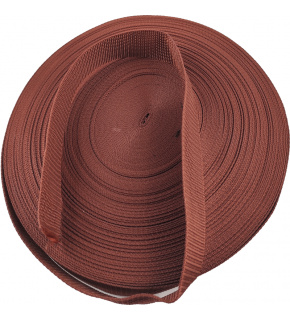 Polypropylene strap 25 mm lt. brown (50m pack)