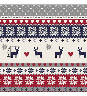 Christmas cotton fabric, by the meter, width 160 cm, Red Deer ornament Christmas cotton fabric, by the meter, width 160 cm, Red Deer ornament