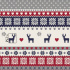 Christmas cotton fabric, by the meter, width 160 cm, Red Deer ornament