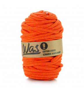 Cotton cord 9mm, 50m, orange 150