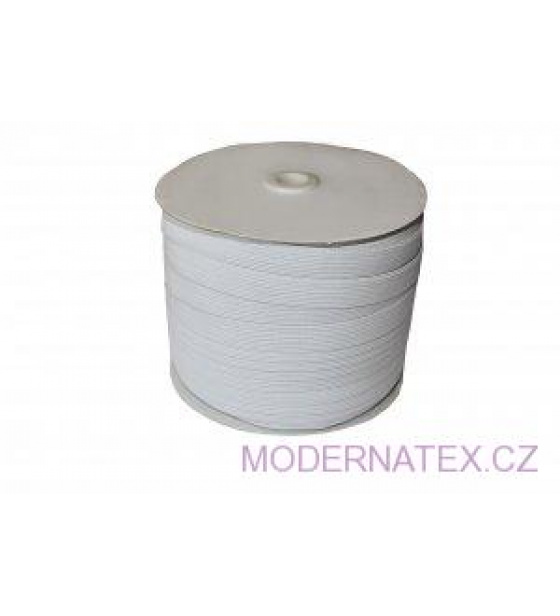 Guma prádlová šíře 15 mm bílá balení 50 m