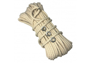 Cotton-Polyester Rope 9 mm x 25 m, color beige