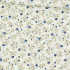 Cotton Fabric Mini Flowers Blue on White