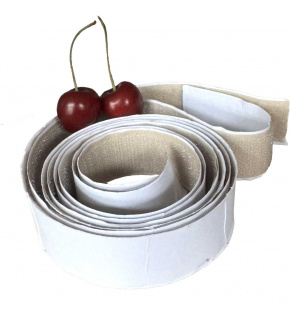 Beige adhesive hook and loop tape 50 cm, width 25 mm