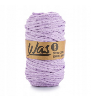 Cotton cord 5mm, 100m, lilac 130