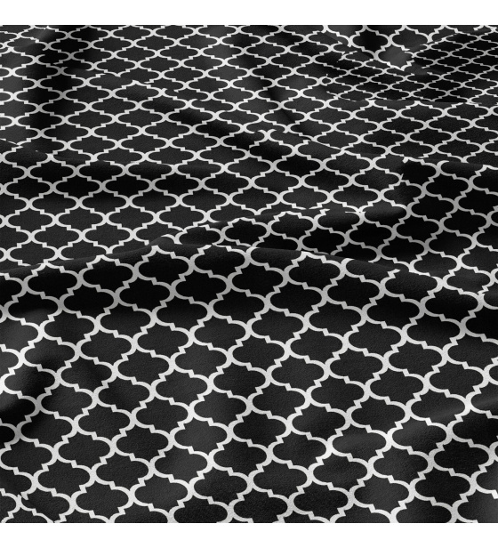 Cotton fabric 100% cotton, 125 g/m², width 160 cm, Morocco on black