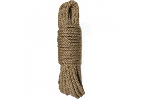 Šnůrka pletená jutová 10 mm x 20 m