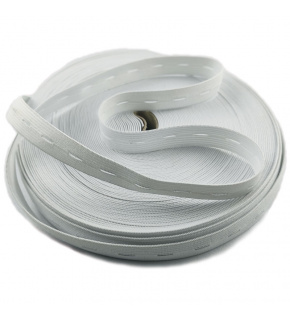 Perforated elastic width 20 mm white package 25 m