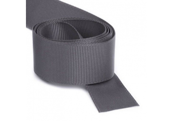 Grosgrain ribbon, color Graphite, 30 mm package 50 m