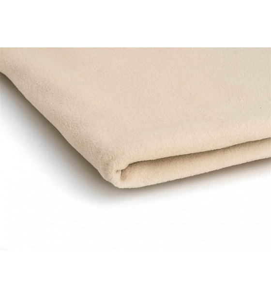 Microfleece fabric color lt. beige 1.55 m x 0.33 m