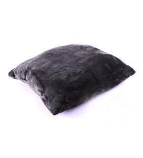 Velvet Pillowcase in Graphite Color, 40x40cm