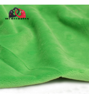 Solid color minky fabric, 220 g/m², width 160 cm, green Solid color minky fabric, 220 g/m², width 160 cm, green