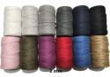 Cotton braided cord ecru color 40 m