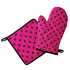 Kitchen Oven Mitt and Pot Holder, Pink Polka Dot