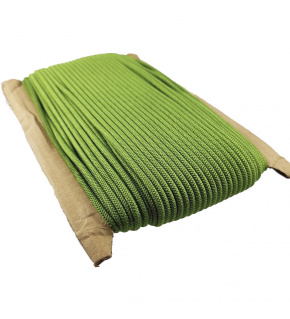 Round colored elastic, 3 mm, 50 m, color green