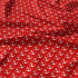 Children's cotton fabric by the meter Anchors White on Red