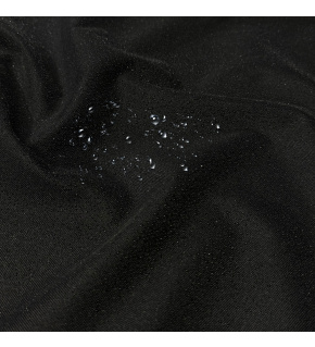 Water-repellent Oxford fabric with PU coating, 200 g/m², width 160 cm, black