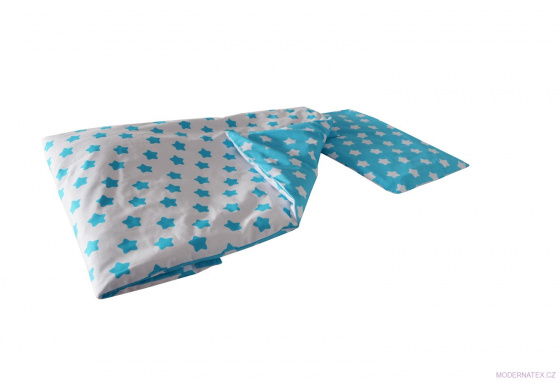 2-Piece Crib Bedding Set STARS Color Turquoise