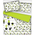 Cotton fabric 100% cotton, 125 g/m², width 160 cm, Green cacti on white