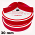 Hook and Loop Velcro Tape Set, Color Red 30 mm, Package 25 m