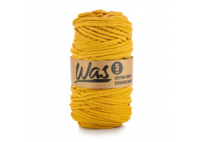 Cotton cord 5mm, 100m, mustard 080