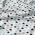 Children's cotton fabric 100% cotton, 125 g/m², width 160 cm, blue gingerbread on white