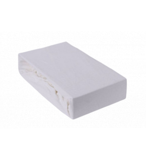 Fitted sheet 160x200 cm Jersey, color White