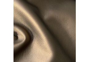 Eco-leather SOFT, color Brown, glazed, faux leather by the meter