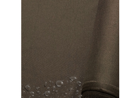 Water-repellent fabric Imitation linen, 220 g/m², width 160 cm, brown