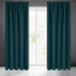 Blackout curtain with pleating tape PETROL 135X270 cm