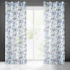 Patterned decorative curtain Bella color blue 140 x 250 cm