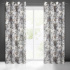Patterned decorative curtain Sandra color white 140 x 250 cm