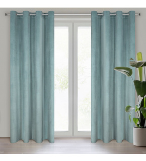 Decorative velvet curtain with eyelets SV. MENTOL 140x250 cm