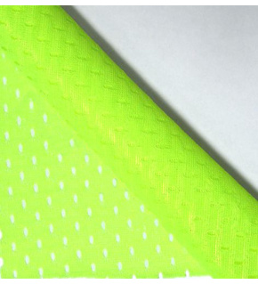 Polyester mesh for clothing Yellow neo, 2x2mm eye