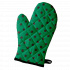 Kitchen Oven Mitt, Green Polka Dot