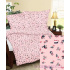 Children's cotton fabric by the meter Whales and Ships on Pink