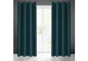 Blackout curtain with eyelets PETROL 135X250 cm