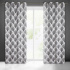 Patterned decorative curtain Karin color white 140 x 250 cm